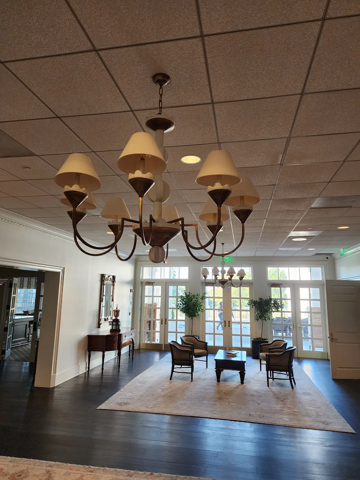 Crystal chandelier assembly and installation in Atlanta