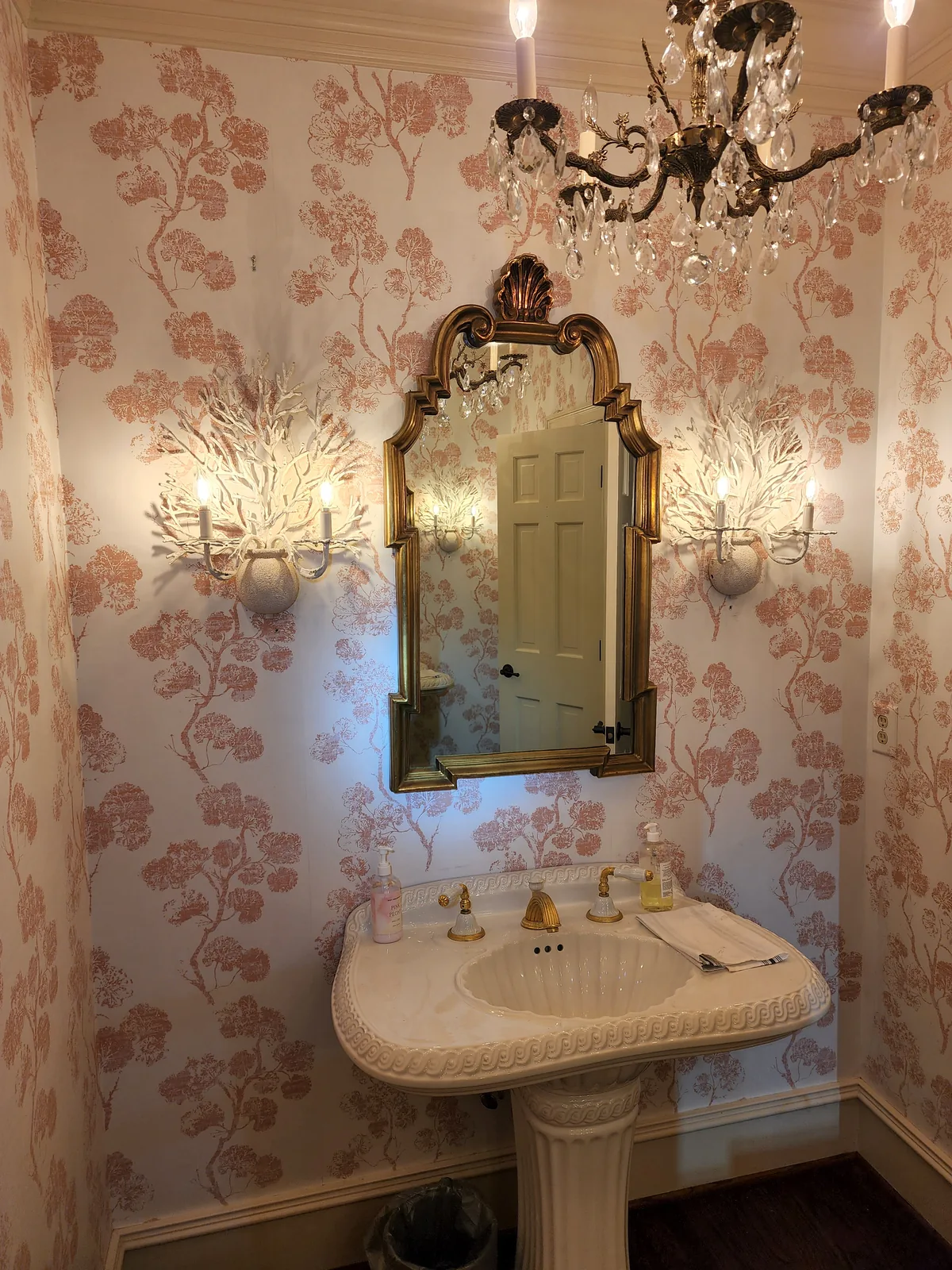 Decorative wall sconces installed in an Atlanta home