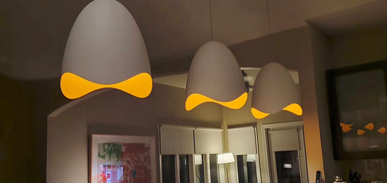 Pair of wall sconces installed in an Atlanta residential interior